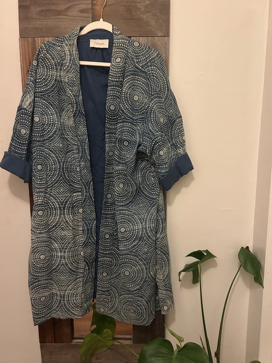 Cleobella Jackets & Blazers - Cleobella Indigo Died Kimono